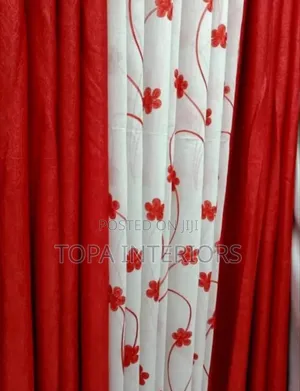 Red Window Curtains and Sheers Modern Red Curtains Per Metre