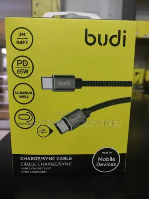 Budi Usb C 65w Pd Fast Charging Aluminium Shell 3m