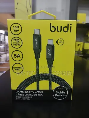 Budi Pd100w Type-C to Type-C Charging Cable Zinc Alloy 1.5m