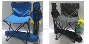 Foldable Metallic Frame Canvas Camping Chair