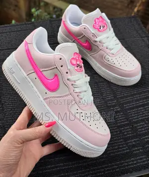 *Nike Air Force 1 '07 Perl* *Pink Paw Print '*