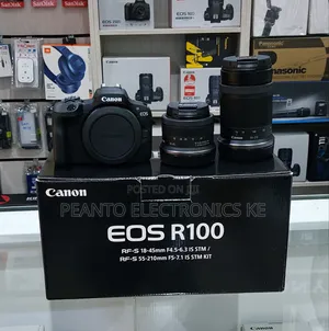 Canon Eos R100 Mirrorless Camera With 18-45mm and 55-210mm L