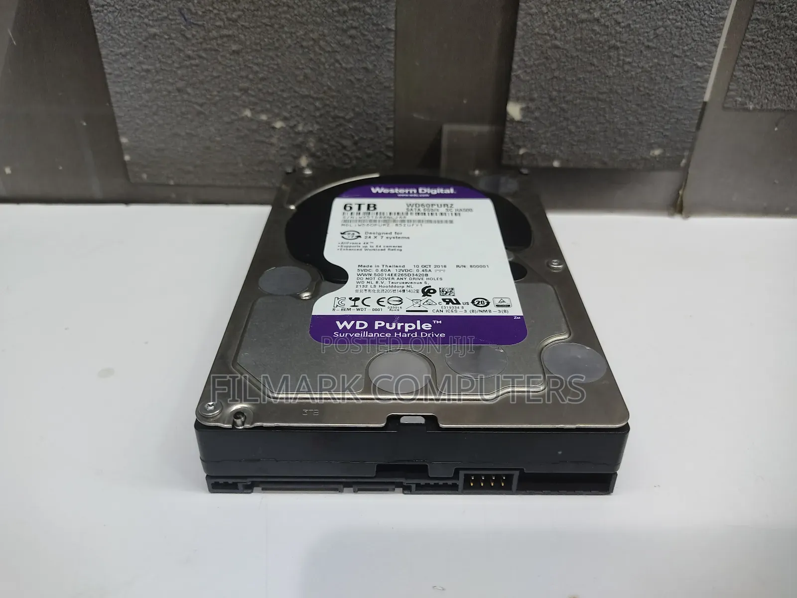 Western Digital Purple Surveillance 6tb Desktop Sata 6gbps