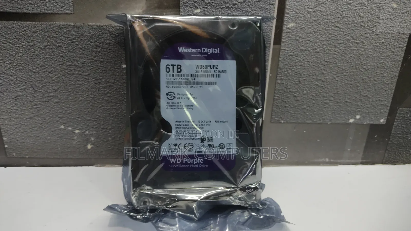 Western Digital Purple Surveillance 6tb Desktop Sata 6gbps