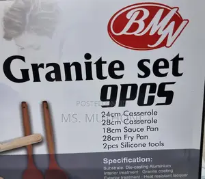 BMN 9pc Granite Cookware Set