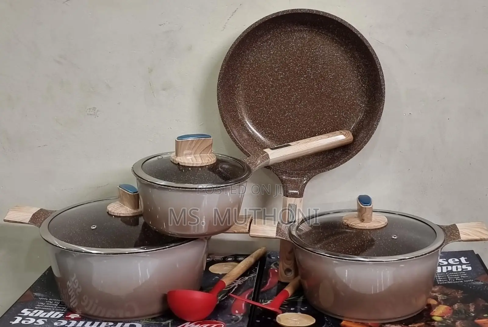 BMN 9pc Granite Cookware Set