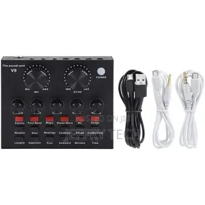 V8-live Sound Card, USB External V8 Karaoke Recording Mobile