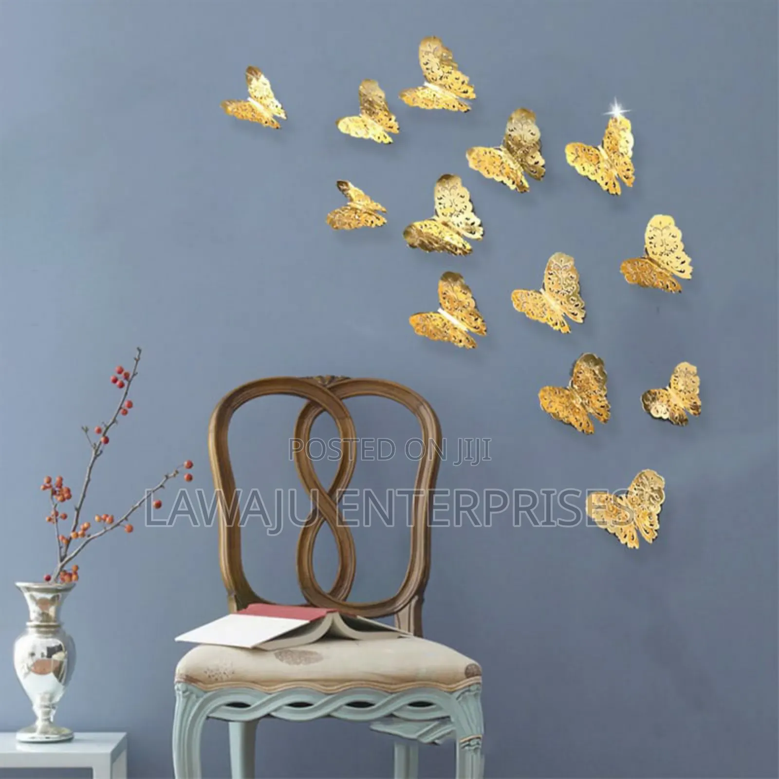 12 Pc Butterfly Wall Sticker