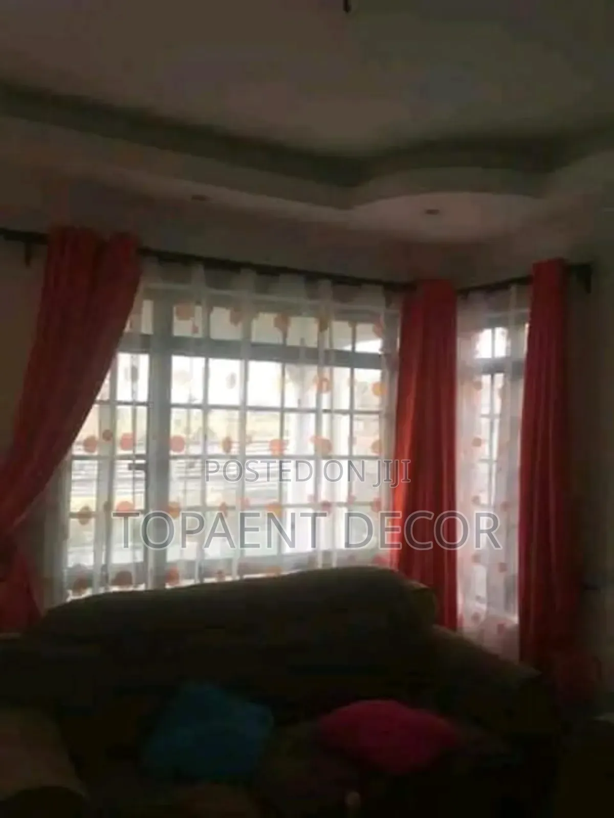 Orange Window Curtains and Orange Themed Sheers
