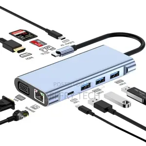 10 in 1 USB C Hub Docking Station With HDMI VGA USB Thund