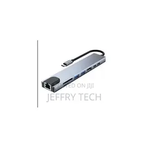 Type C HDMI Adapter Rj45 Lan Ethernet TF SD Usb-C 3.0 Typ
