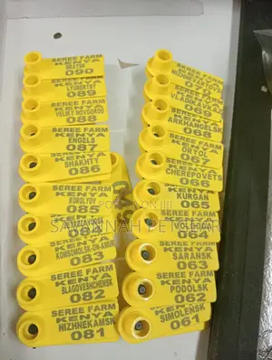Laser-Customized Tip Tags Livestock Ear Tags - Yellow