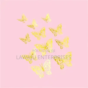 12pc Suncatcher Crystal Butterfly Stickers