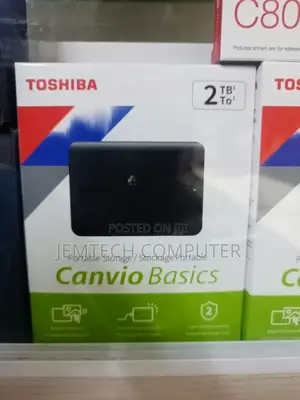 Toshiba 2tb Canvio Basics 2tb Portable Hard Drive - Black