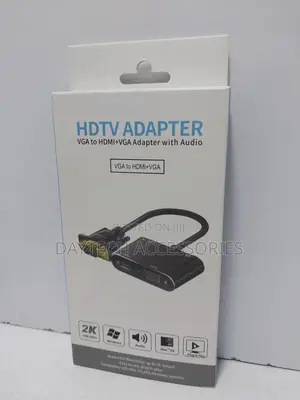 Vga to Hdmi Compatible Adapter Vga Splitter With 3.5mm Audio