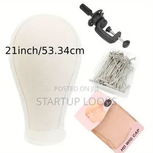 Canvas Head Wig Making, Hd Wig Cap, Tpins, Clamp Stand