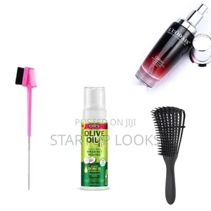 Hair Serum, Detangling Brush, Hair Mousse, Edge Brush