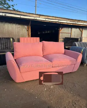 Two Seater Couch With Fibre and Spring Cushions
