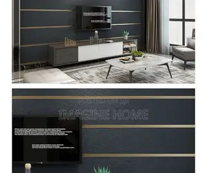 Wall Paper 3d Brown Color