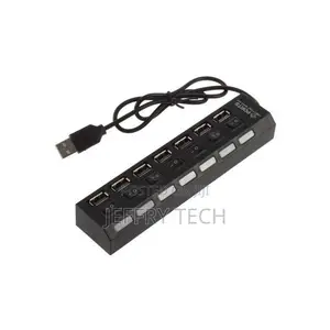 7-Port USB Hub - Black