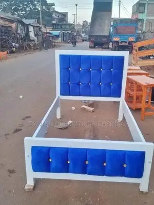 Mdern Blue Bed