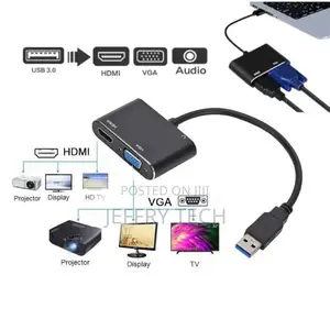 USB3.0 to VGA HDMI 1080P Video Graphics Cable Adapter Conver