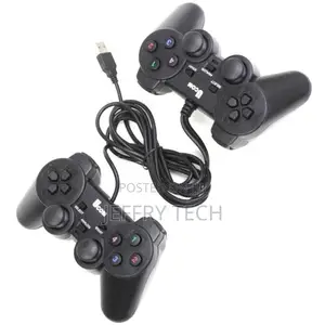 Duo Controller USB Cable, Play 2 PC Game Control Joystick Du