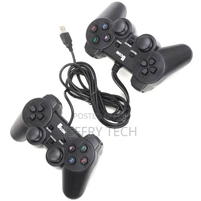 Duo Controller USB Cable, Play 2 PC Game Control Joystick Du