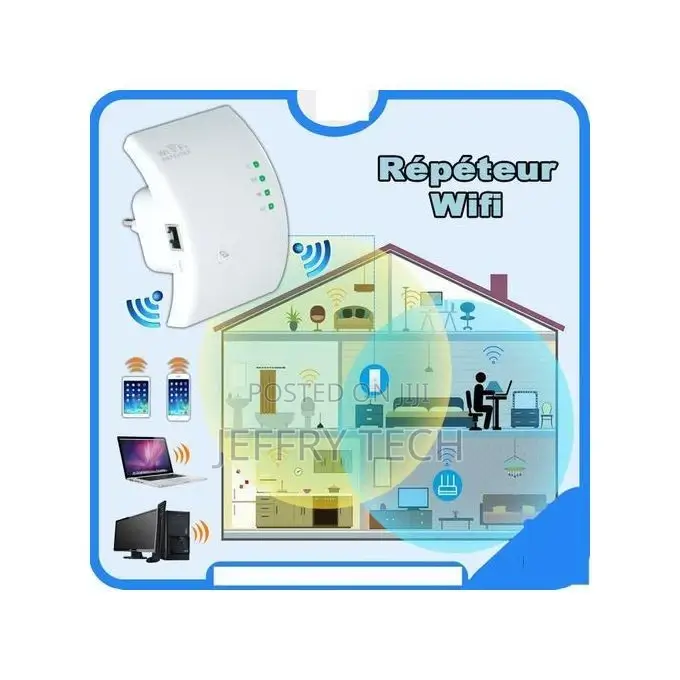 Wifi/Rj45 Repeater - 300mbps - 2.4ghz - White