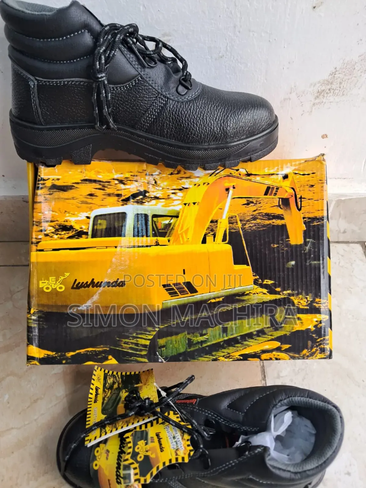 Genuine Pure Leather Safety Boots