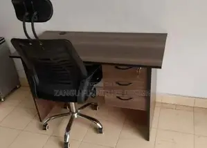 Office Desk+Headrest Chair