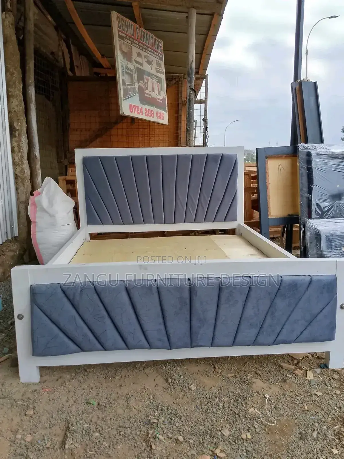 Modern Modern Grey Beds Available