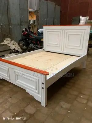 Modern Wood Bed Available