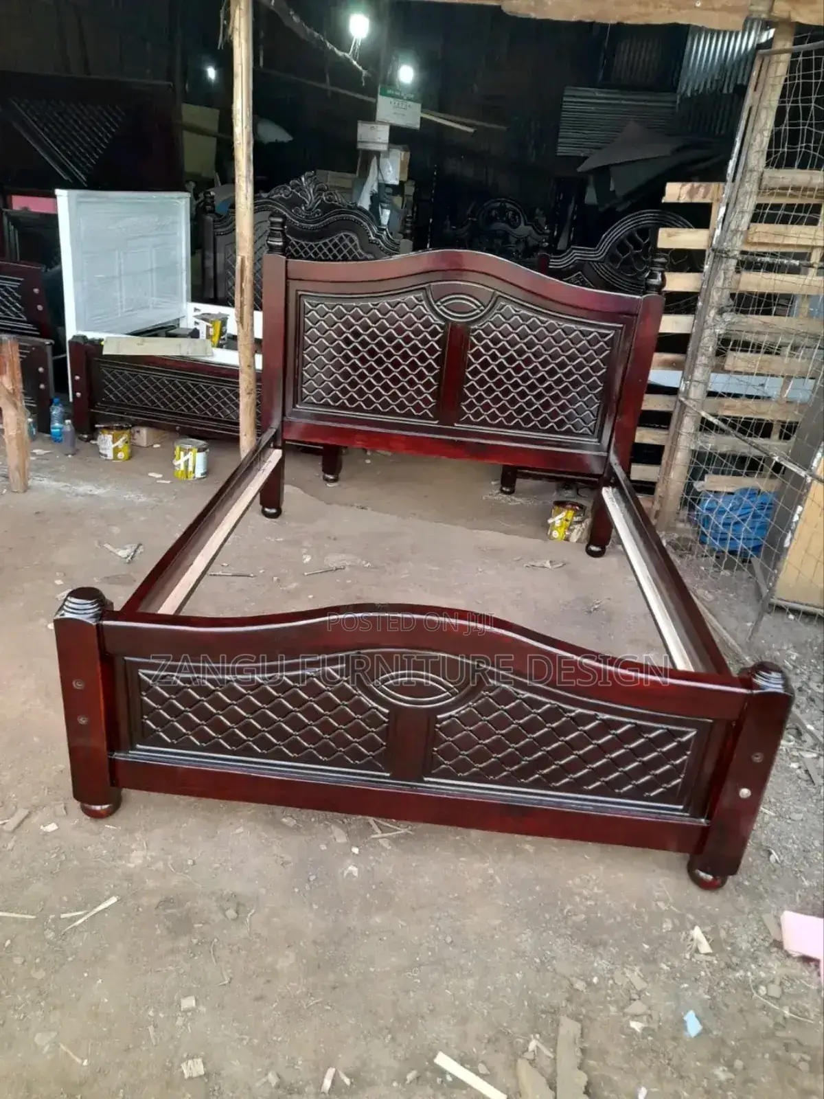 Modern Hardwood Beds Available