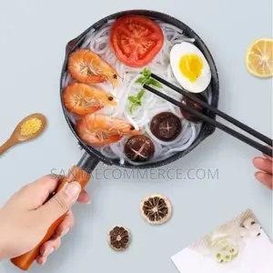 20cm Soup Stock Pot Maifan Stone Cookware With Wooden Handle