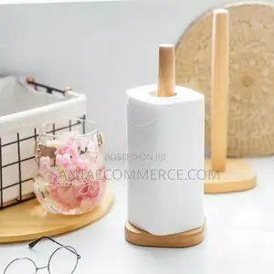 Bamboo Wood Tissue Holder