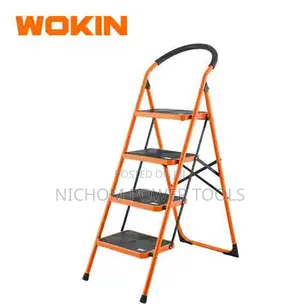 Wokin Steel Ladder, 150kg/4steps 682004