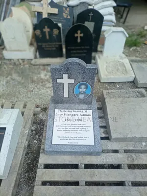 Terrazzo Memorial Grave Tombstone