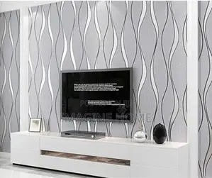 3D Wall Paper White Color
