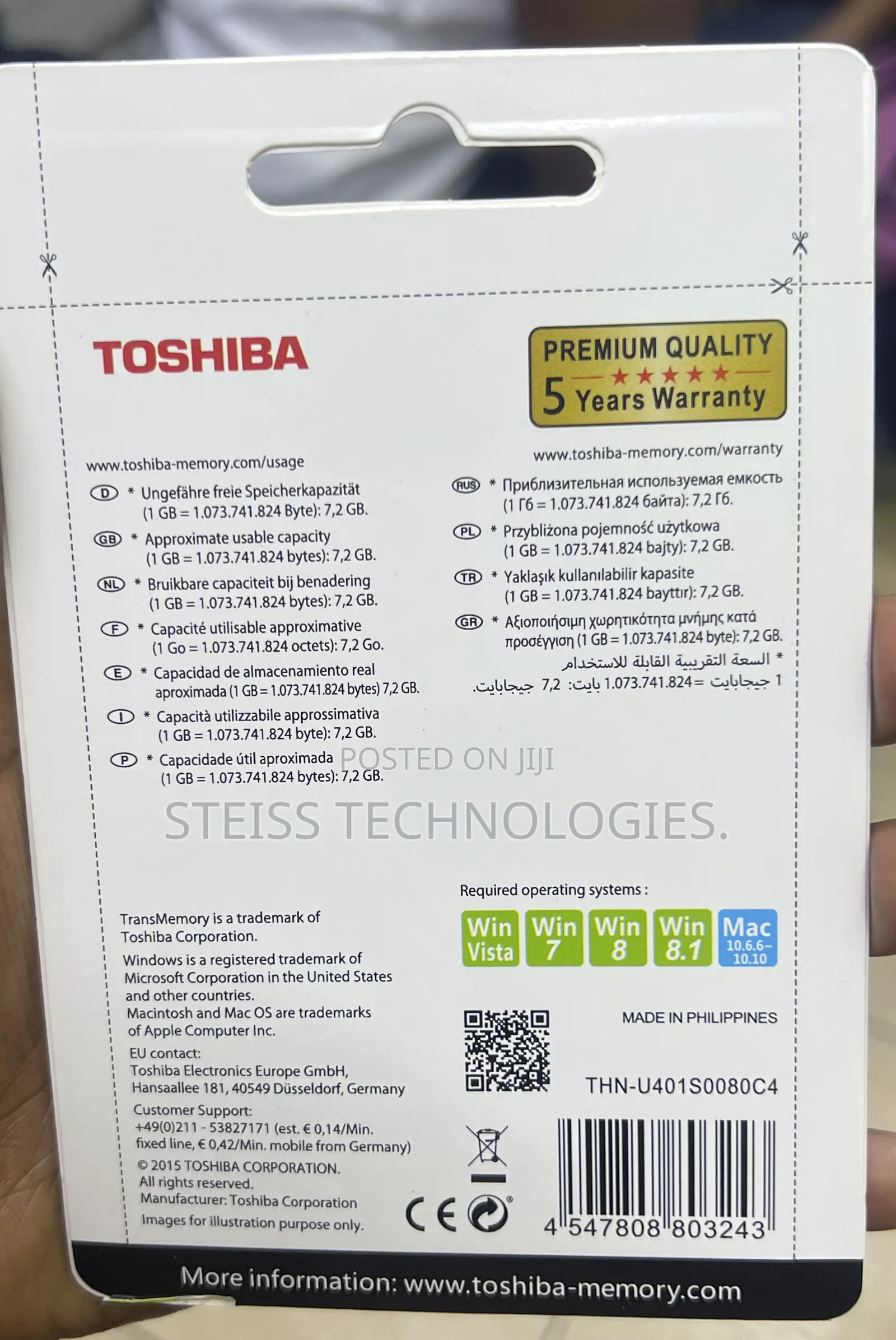 128gb Toshiba Flashdisk.
