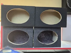 A Pair of Heavy Duty Oval Midrange MDF Cabinets