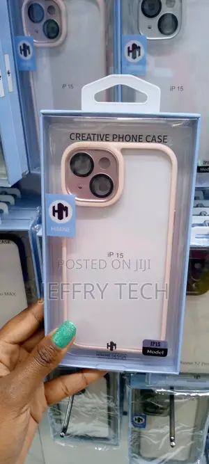 Pink iPhone 15 Clear Case