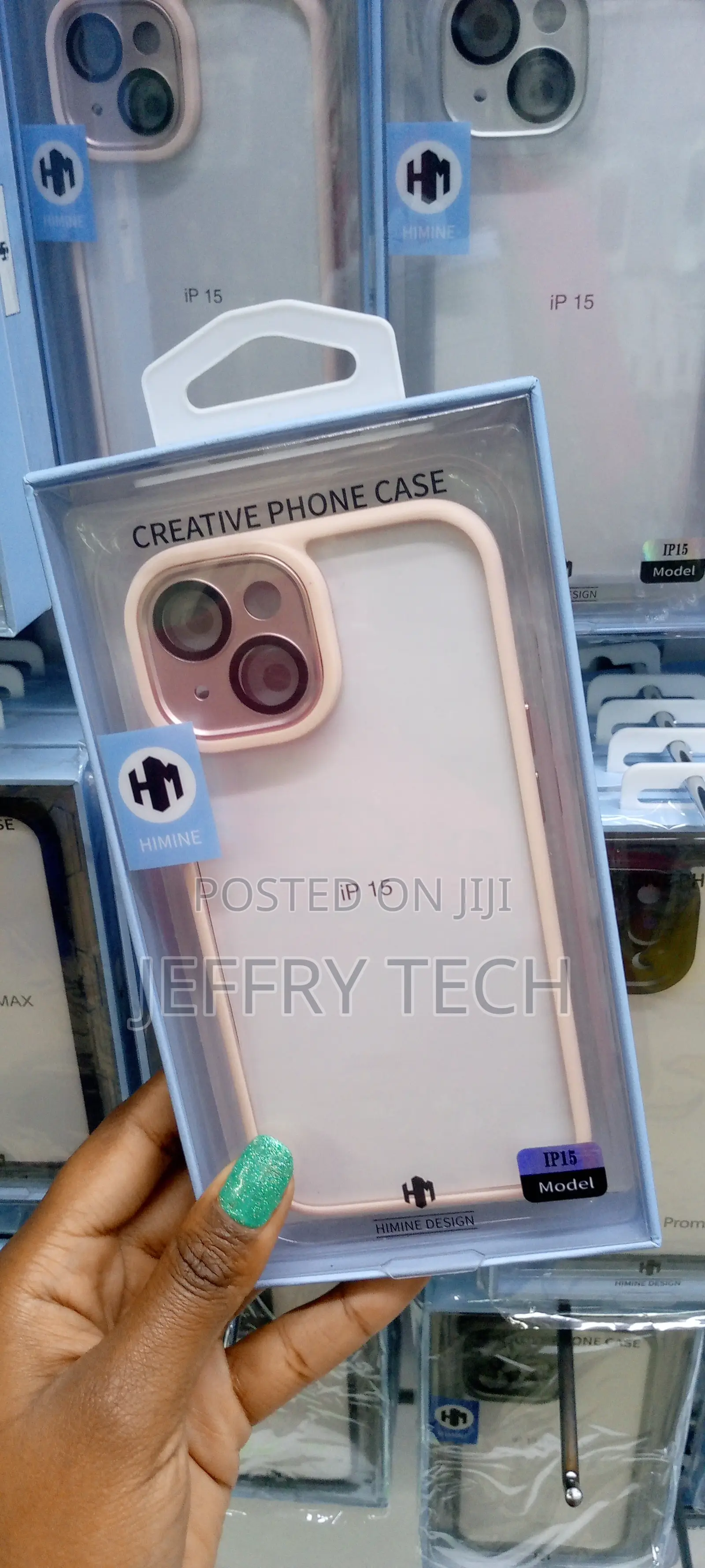 Pink iPhone 15 Clear Case