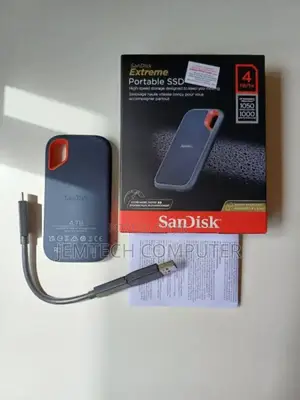 Sandisk//Sandisk E61 4tb Extreme Portable External SSD V2"