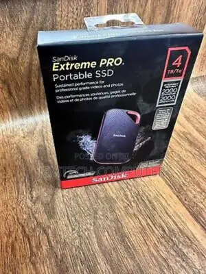 Sandisk//Sandisk E61 4tb Extreme Portable External SSD V2"