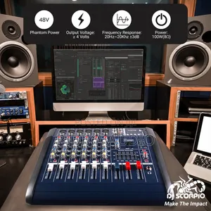 3 Max Max Powered Audio Mixer 8 Channel With Inbuilt Amp