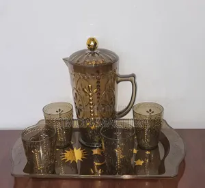 Acrylic Water Set With Jug, Tumblers and Tray