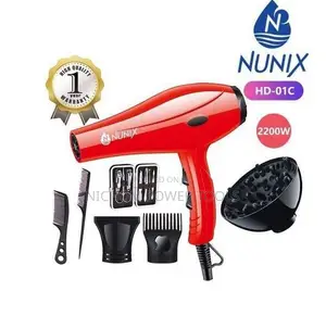 Nunix HD-01C Blow Dry Hair Dryer With Accessories