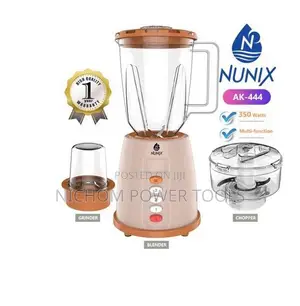 Nunix 3 in 1 Blender, Grinder Chopper AK-444.