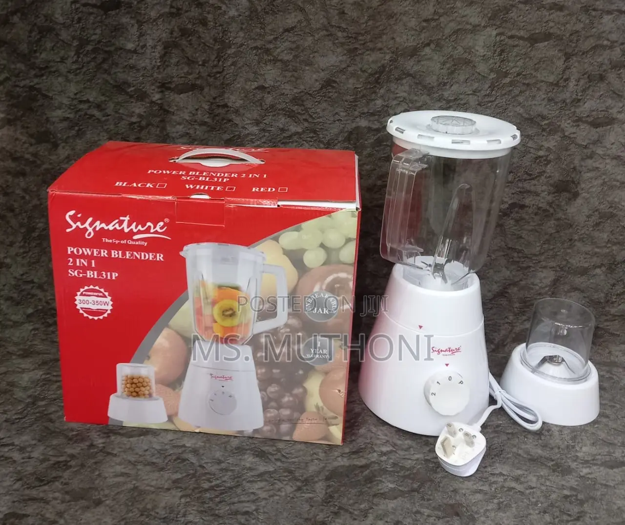 Signature 2 in 1 Blender With Grinder